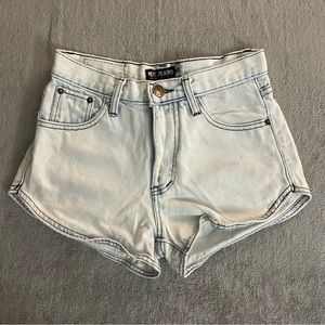 Low Waist Denin Shorts